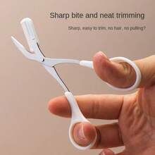 适合初学者的月牙形眉刀，微距手动脱毛剃刀，不锈钢眉毛修剪器 - 彩色 - 查看 6
