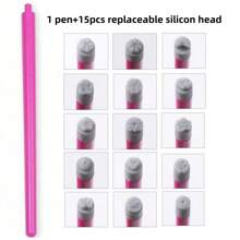 10/30 szt./zestaw silikonowych stempli do zdobienia paznokci, narzędzie do transferu na paznokcie z motywem motyla kwiatowego, w tym długopis do stempli kwiatowych, stempel z różnymi wzorami i narzędzia do kropek, zestaw DIY do zdobienia paznokci, zestaw do stemplowania paznokci bez alkoholu dla kobiet, powrót do szkoły