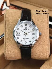 Pablo Raez 1 件 18K 金珠宝女士手表不锈钢金色顶级 AAA 品质夏季配饰复古女士手表奢华正装手表 IPS IPG 镀层优雅全新特别独特华丽设计石英手表时尚白色外壳表面 - 均碼 - 查看 18