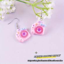 5/10pcs Cute Cartoon Bow-Knot Camera & Tree Resin Charms, Jewelry DIY Earring Necklace Accessory, Suitable For Earrings, Necklaces, Bracelets Decoration