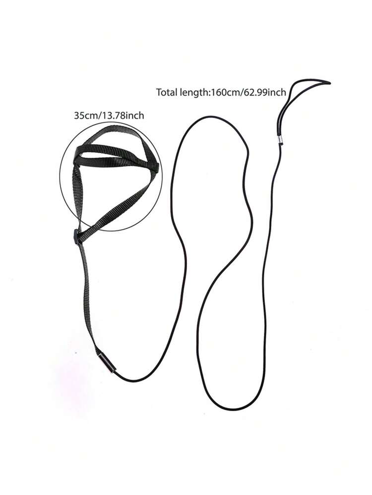 1 Set Parrot Harness Style Leash Pet Training Toy, Suitable For Walking Birds Outdoor - Black - View 7