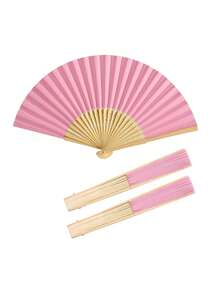1/10/20/30pcs Handheld Paper Fans Paper Folding Fans,Multi Colored Folding Fan,Solid Color Fan,DIY Folding Fan,Party Dressing,Church Wedding Gift,Perfect For Parties And Events - Multicolor - View 21