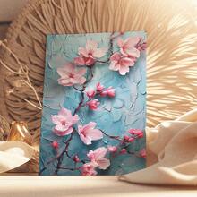 1 Pintura en lienzo con marco, flores rosas en fondo azul, arte con textura, marco de madera (1) Grosor 2,5 cm/1 pulgada - Decoración del hogar para todas las ocasiones, regalo ideal para Año Nuevo, San Valentín, Acción de Gracias, Pascua, Navidad, decoración de pared estética, decoración de sala de estar, dormitorio, cocina, entrada, baño, pintura mural directa, cartel de pintura mural de alta calidad, decoración del hogar moderna lista para colgar - Negro - Ver 5