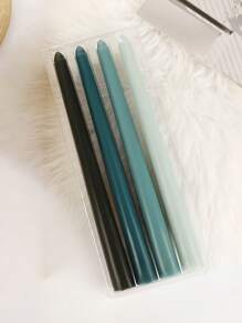 4pcs/Set Ombre Color Candles, 10 Inch Gradient Cone Candles Burning For 8 Hours,Smokeless & Odorless, Suitable For Home Decor,Kitchen,Dining Room,Bedroom, Outdoor & Wedding Decoration