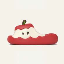 1 Pair Apple Design Slippers For Adults, Cute Indoor/Outdoor Anti-Slip Cartoon Slides, Summer 2025 New Arrival Back To School