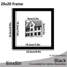1pc/3pcs/Set 30x30/25x25/20x20cm Multicolor Photo Frames, Exquisite Large Picture Frames For Wall, Portrait Frame For Photo Wall, Picture Frames Collage Wall Decor, Fit 12x12/10x10/8x8-In Pictures, Black/White/Wood Grain/Gold, Classic(No Photo Paper) - Multicolor - View 33