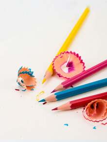 12/18/24/36/48 Color Pencil Set, Multicolor Drawing Pencils, PS Material B Hardness Pencils - View 6