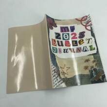 1 PIEZA Bullet Journal 2025, páginas de planificador, seguimiento, hábito, estado de ánimo, sueño, agua, resaltado, calendario, útiles escolares, de vuelta a la escuela