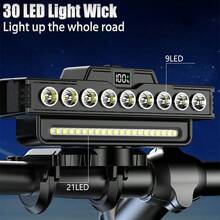 1PC Super Bright LED Bike Light, USB Rechargeable Bicycle Headlight, Waterproof Bike Headlight, Waterproof Bike Headlight,Daytime Running Light,MTB Off-Road Cycling Commuting