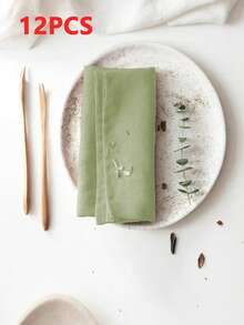 2/6/12/240 件简约优雅风格纯色餐巾，柔软吸水，适用于餐厅、家居、宴会、派对和节日装饰 - 彩色 - 查看 21