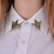 2 pièces Épingles vintage creuses en forme de col en V unisexe, accessoire de mode convenant pour un port quotidien et les fêtes