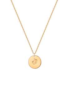 Collar con colgante de nombre personalizado grabado, collar con colgante de letras 3D hechas a mano personalizadas de acero inoxidable con moneda redonda clásica, joyería para fiestas familiares, regalo de aniversario para ella, regalo de cumpleaños para la mejor amiga, regalo creativo para nueva madre, Navidad, Acción de Gracias, Día de la Madre, Regalo de Año Nuevo