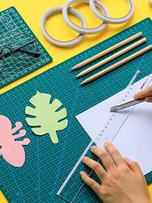 1 pieza Tabla de corte doble cara A4, tabla de cortar para manualidades, apta para exámenes, vuelta al cole, útiles escolares - 30*22 - Ver 5