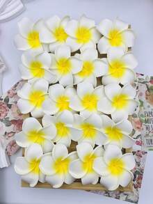 4 Stücke/2 Stücke Fritierte Plumeria Haarclips, Strandurlaub Stil Fotoshooting Haarclips, elegante Mode Haaraccessoires, Kleidungsaccessoire Heim Badezimmer Dekoration Herbst Dekoration Schul-Haarschmuck - Weiss - Übersicht 11