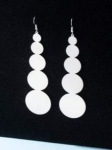 Bông tai thả tròn - Vàng - Xem 7