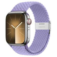 Split Buckle Loop Nylon Strap Compatible With Apple, Adjustable Braided Nylon Single Circle Strap For Apple Watch With Silent Metal Snap Elastic Sports Wristband Compatible 38mm 40mm 41mm 42mm 44mm 45mm 46mm 49mm With Apple Watch Series 1-10, SE, Ultra 1-2 Black And Various Colors, Apple Watch Accessories - Multicolor - View 46