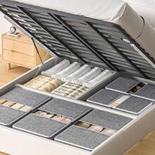 1PC Underbed Storage Bags Organizer Container,Fabric Zipper Blanket Storage Box,Large Capacity Storage Bags For Blanket, Clothing, Comforter, Sweaters, Pillows, Linen Sheets