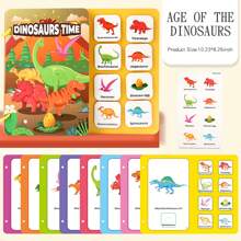 1 pieza Libro didáctico y cognitivo sin ruido para niños pequeños con pegatinas, libro de actividades Montessori, juguete educativo hecho a mano para preescolar, libro de juguete para aprender el alfabeto y reconocer animales