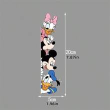 Disney Disney Mickey And Minnie Fun Wall Stickers, Window Decoration, Room Wall Decoration, Suitable For Entrance Door, Bathroom, Kitchen Creative Stickers, Theme Party Supplies, Best Gift For Family Members, Home Office Decoration