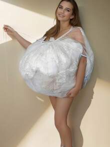 1件装女士创意衬裙，新娘礼服衬裙，婚纱配饰 - 彩色 - 查看 6