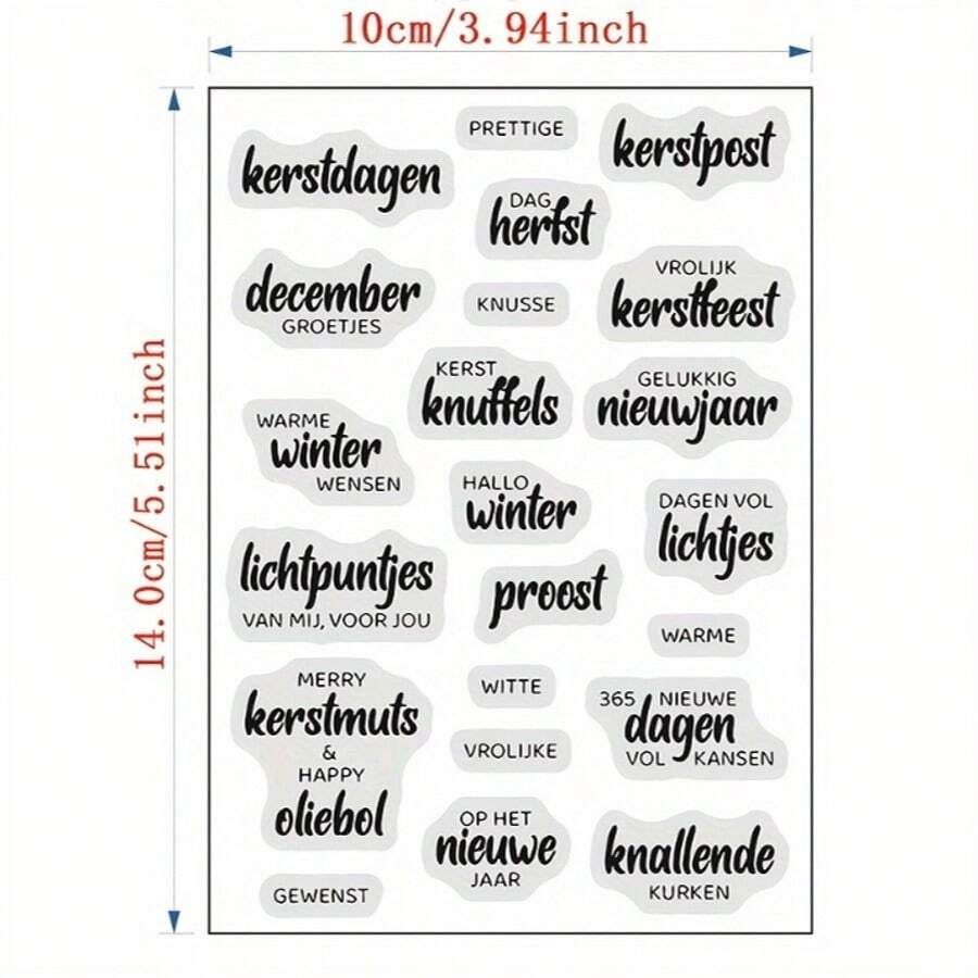 Carbon Steel Cutting Die Mold, Vocabulary & Phrase Stamp Cutting Mold For DIY Paper Card Craft, Suitable For Scrapbooking, Greeting Cards Decoration, Embossing, Home Projects - Silver - View 1