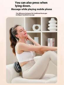 6-kops massagepistool voor diepe weefselmassage met 9 niveaus en 9 standen, professioneel draagbaar massagepistool, elektrisch massageapparaat voor benen, armen, taille, rug en billen - verlichting van spierpijn in het hele lichaam, ideaal cadeau voor vrouwen, mannen, moeders en vaders