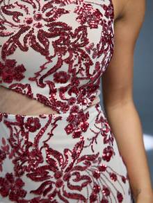 Mgiacy,Nowość,Halter Neck,Cekin,Wysokiej Jakości,Suknia Wieczorowa,Perspektywa,Pakiet Hip,Sukienka Z Dółem Syreny,NA,Przyjęcie Kolacyjne