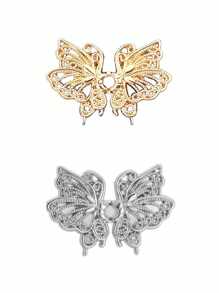 2/4pcs Multi Color Adjustable Butterfly Buckle, Detachable And Seamless, Can Change The Waist Of Jeans, Without Sewing Waist Fasteners Waist Accessories, Valentine's Day Gifts, Holiday Gifts, Gifts Suitable For Sisters, Lovers, Mothers, Families.