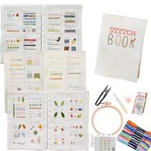 刺绣针法书、创意缝纫书、DIY针法图解书、刺绣缝纫套装
