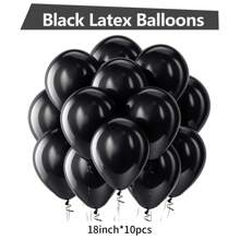 Black Balloons 5/10/12/18 Inches, 10/30/50/70/90pcs, Black Latex Balloons Suitable For Birthdays, Holidays, Graduation Celebrations, Showers, Weddings, Anniversaries, Retirement Parties, Bachelor Parties, Housewarming