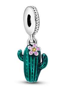 1 Pc Cute Cactus, Cute Animal Cat, Exquisite Avocado, Blue Sea, Sea Whale, Spring Seven-Star Ladybug, Tropical Underwater World, Spring Butterfly, Pharaoh Cat, Cute Rabbit, Chameleon, Cute Puppy, Beaded Surprise Gift, Suitable For Original Bracelet, Charming Woman, Enamel Craft Jewelry Gift