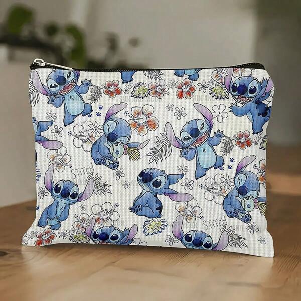 1 pezzo Astuccio per matite a forma di cucciolo alieno, borsa a forma di cucciolo blu, borsa interna, borsa portaoggetti, borsa con cerniera multifunzione, per il ritorno a scuola, forniture scolastiche, astuccio per matite, borsa per la scuola