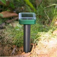 1/2/4 pièces Répulsif à ultrasons solaire contre les rats, répulsif à vibration contre les serpents. Convient pour la pelouse, le jardin, la cour et le contrôle des nuisibles à la ferme