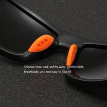 时尚复古格纹骑行钓鱼男女通用方形运动时尚眼镜男女士经典复古登山户外运动时尚眼镜男女奢华品牌设计师时尚眼镜热带海滩度假夏季粉彩眼镜闪光材料 - F777-1 - 查看 10