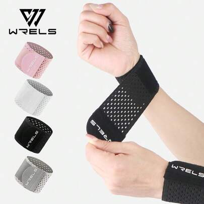 WRELS 1个/1对透气可调节专业羽毛球/排球护腕 - 防扭伤腕带，适用于健身房、运动、居家锻炼、运动配件、健身配件、CrossFit配件