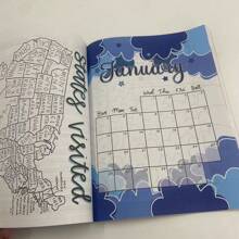 1 PIEZA Bullet Journal 2025, páginas de planificador, seguimiento, hábito, estado de ánimo, sueño, agua, resaltado, calendario, útiles escolares, de vuelta a la escuela