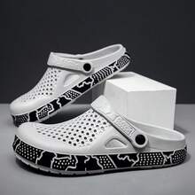 2025 Models Men's Casual Daily Wear Breathable Slip-On Sandal Slippers - Grey - View 1