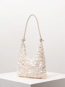 闪亮亮片单肩包、高档女士手提包、舞会包、女士舞会礼服、舞会配饰、优雅女士包、婚礼用品、闪亮舞会钱包（图案随机）