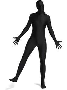 2pcs Invisibility Cloak Costume Cosplay Invisibility Man Adult Tight-Fitting Clothes Stage Performance Costumes Paired With Long Capes And Cloaks, Festival Costume Props