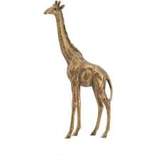 Giraffe Figurine Sculpture, Gold Home Decor Animal Statue Handmade Ornament, 6" X 2" X 11" - Bronze - View 1
