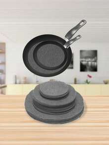 15pcs Felt Coasters & Pot Pads: Heat Insulation Mats - Multicolor - View 4