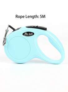 1pc 3 Meters/5m Retractable Pet Dog Leash For Medium Small Dogs, Multiple Colors Available