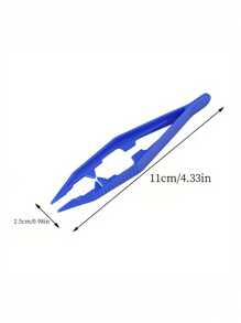 5pcs DIY Tool Tweezers Plastic Tweezers DIY Jewelry Tool Tweezers Plastic Anti-Static Tweezers