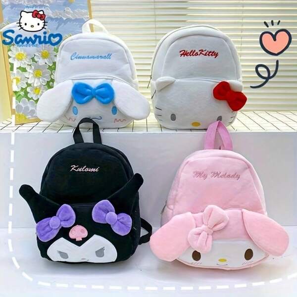 1pc Cute Multi-Function Large Capacity Cartoon Backpack For Women/Girls, Hello Kitty My Melody Kuromi Cinnamoroll Shoulder Bag, Casual Everyday Fashion Back To School