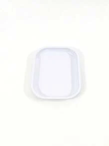 1 Stück Edelstahl Desinfektion Nageltablett, Nieren-, Quadrat-, Herz- oder Längsrundform, hitzebeständig für Schönheitssalon Nail Art Werkzeuge, tragbares Desinfektion Nagel-Werkzeug Zubehör