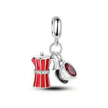 1 pieza Colgante con forma de corazón plateado brillante, corazón rojo clásico, corazón flor de rosa, fresa, beso de aire de oso apto para hacer joyas originales como pulseras, collares y regalos para mujeres, niñas y el Día de San Valentín