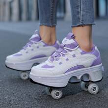 Unisex Buty Czterokołowe Wrotki Dla Mężczyzn I Kobiet Z Przyciskiem Wrotki Kółka Wrotki
