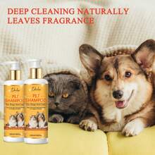 100 ml Shampooing pour chiens et chats, contenant du beurre de karité et du miel - formule de nettoyage en douceur et nourrissante, convenant aux chiots, chatons et à tous les animaux de compagnie. Désodorisant frais - produit essentiel pour le toilettage des animaux de compagnie hydratant.