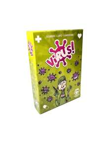 Juego de cartas para fiesta familiar sobre la evolución de virus