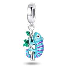 1 Pc Cute Cactus, Cute Animal Cat, Exquisite Avocado, Blue Sea, Sea Whale, Spring Seven-Star Ladybug, Tropical Underwater World, Spring Butterfly, Pharaoh Cat, Cute Rabbit, Chameleon, Cute Puppy, Beaded Surprise Gift, Suitable For Original Bracelet, Charming Woman, Enamel Craft Jewelry Gift